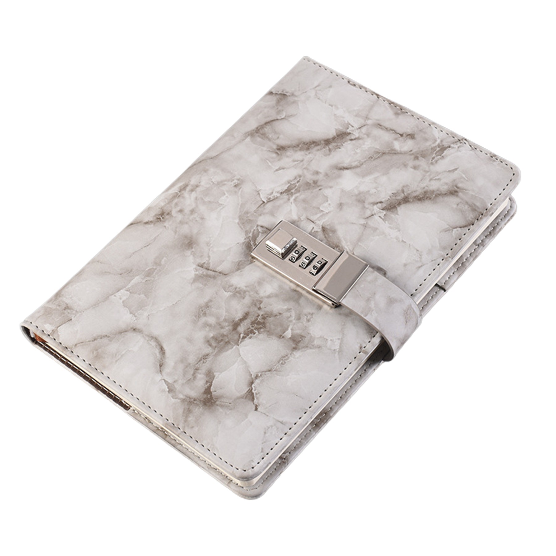 Marble Pu Leather A5 Journal W/ Combination Lock 1