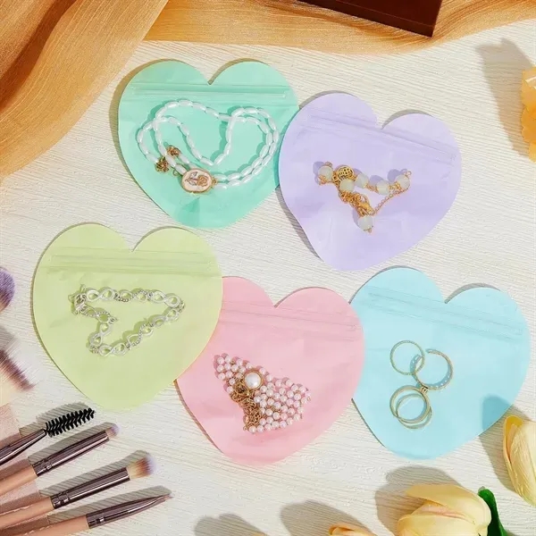 Heart Shaped Clear Resealable Bags 7