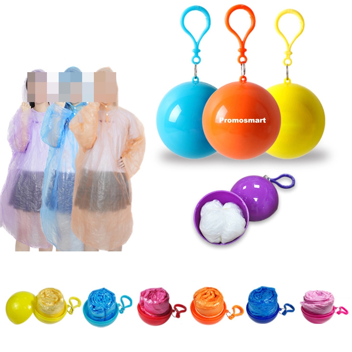 Disposable Emergency Rain Ponchos 4