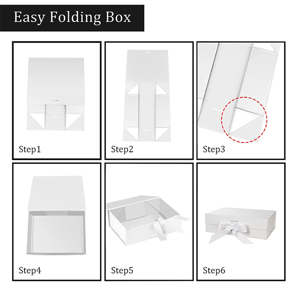 Elegant Matte Black Customizable Gift Box 2
