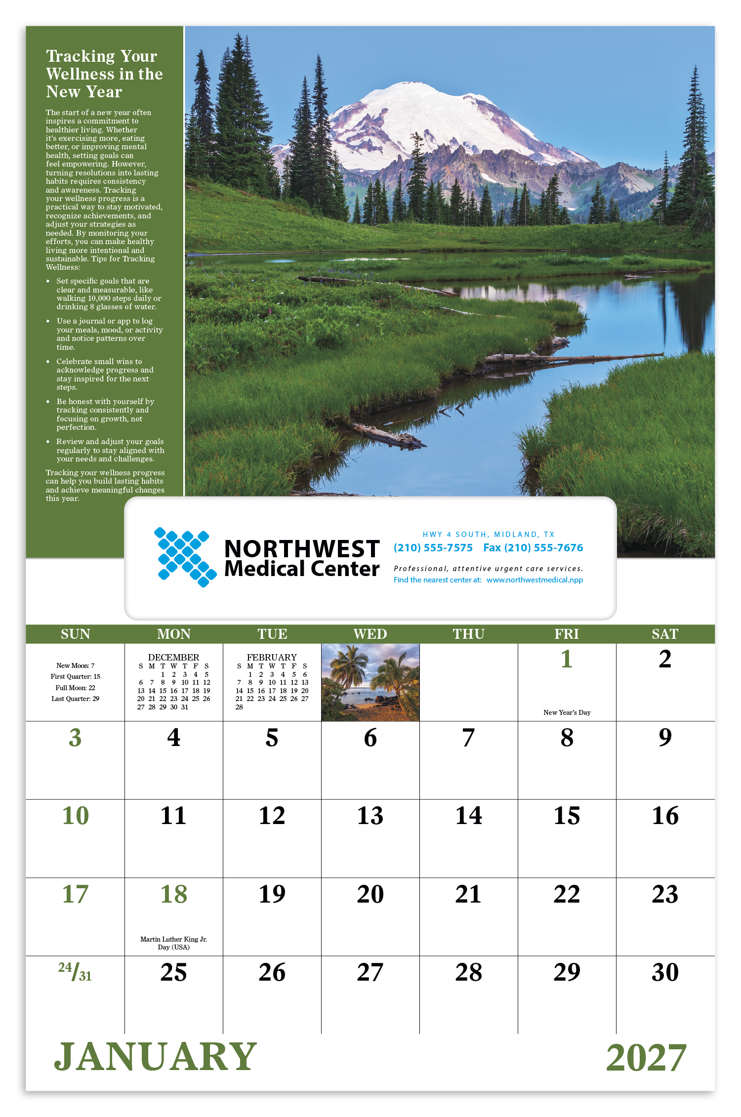 Good Value™ Healthy Living - Window Calendar 21