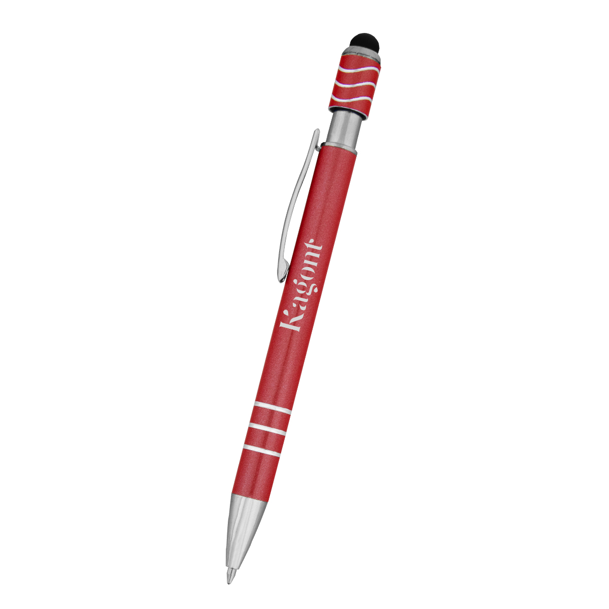 Spin Top Pen With Stylus 7