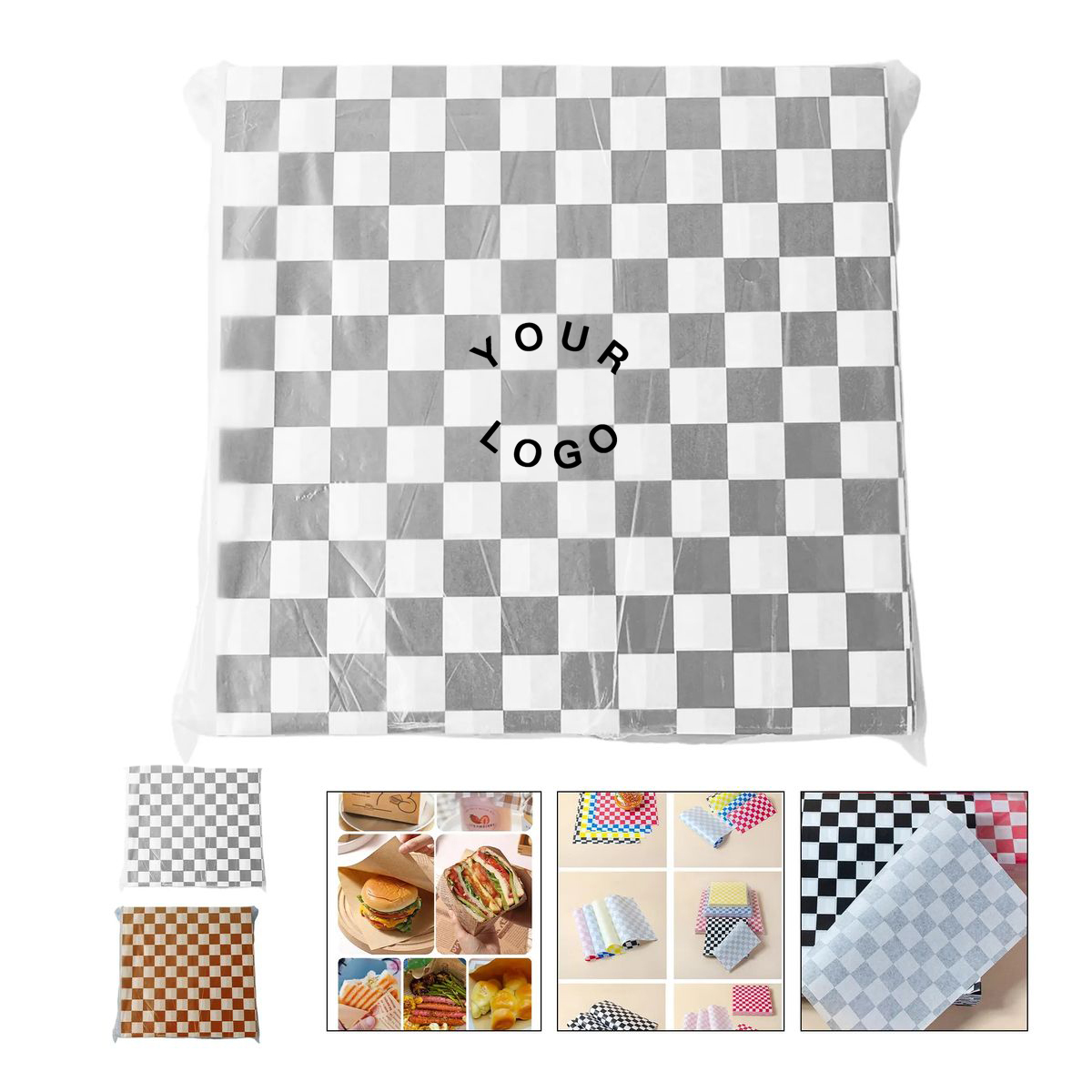 Kraft Deli Wrap with Logo Print 2