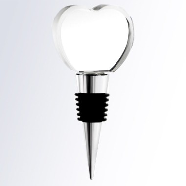 Optical Crystal Wine Stopper - Heart 1