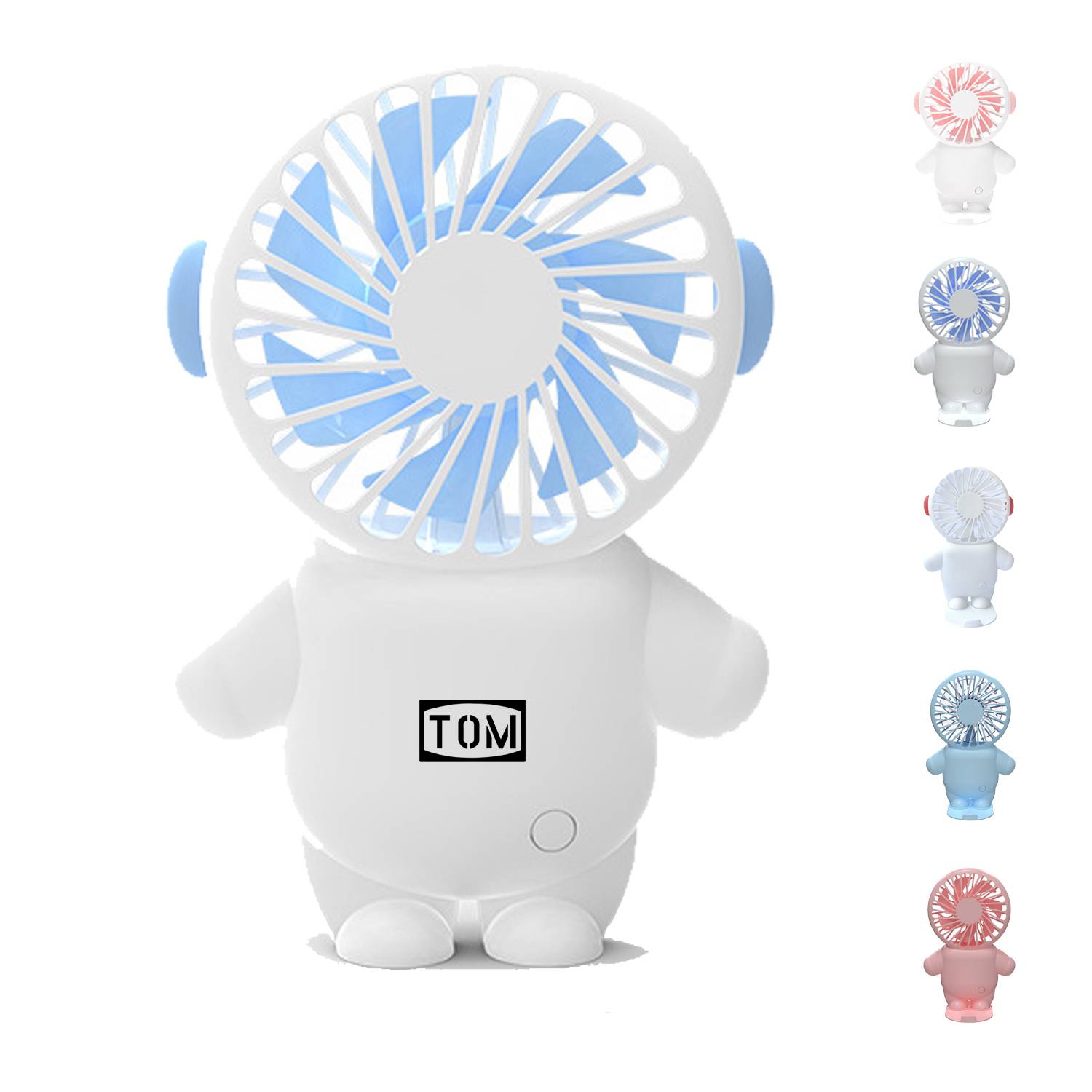Cartoon USB Charging Mini Desktop Little Astro Handheld Fan 3