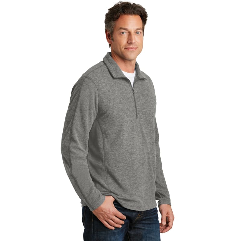 Port Authority Heather Microfleece 1/2-Zip Pullover. 16