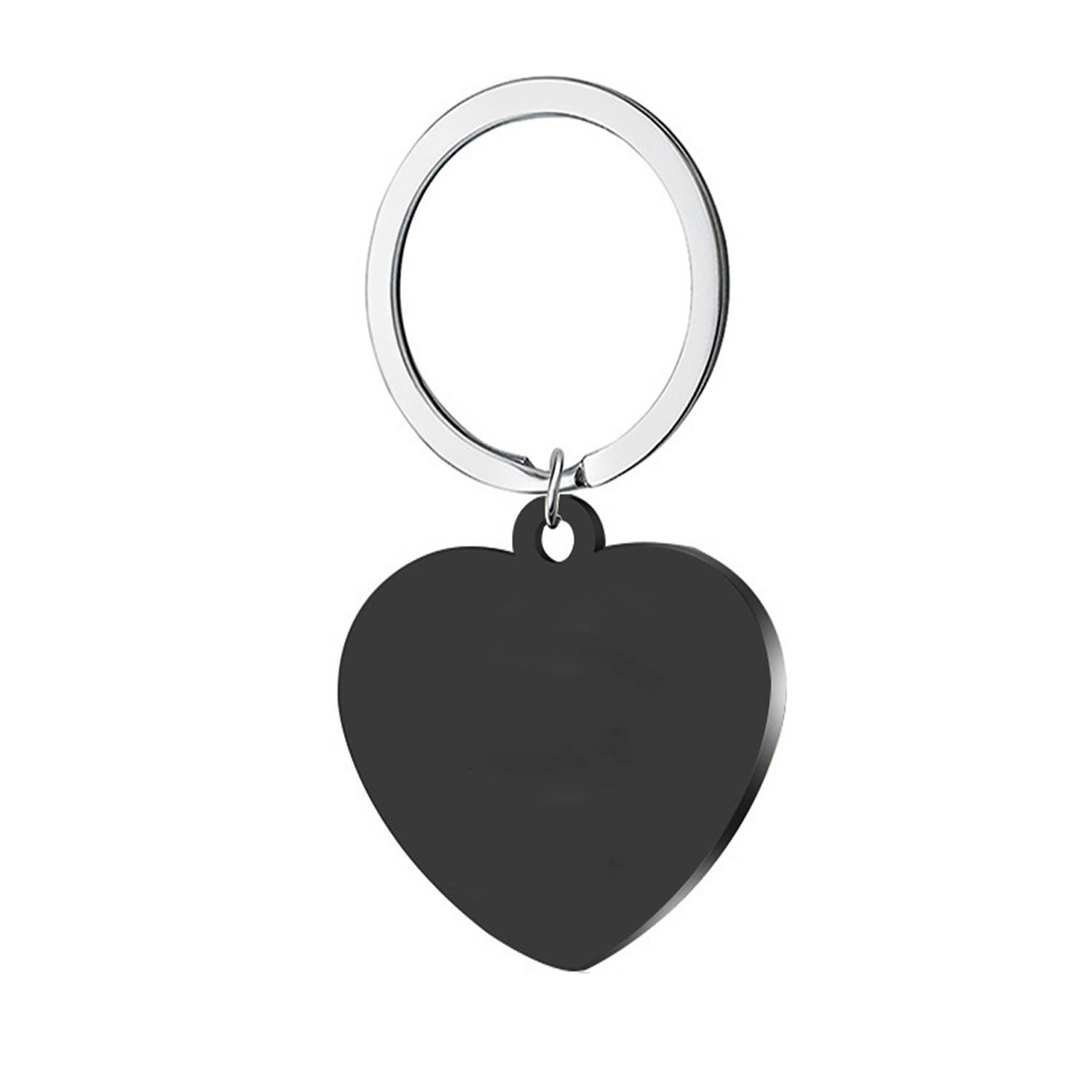 Heart-shaped Metal Pendant Key Chain 6
