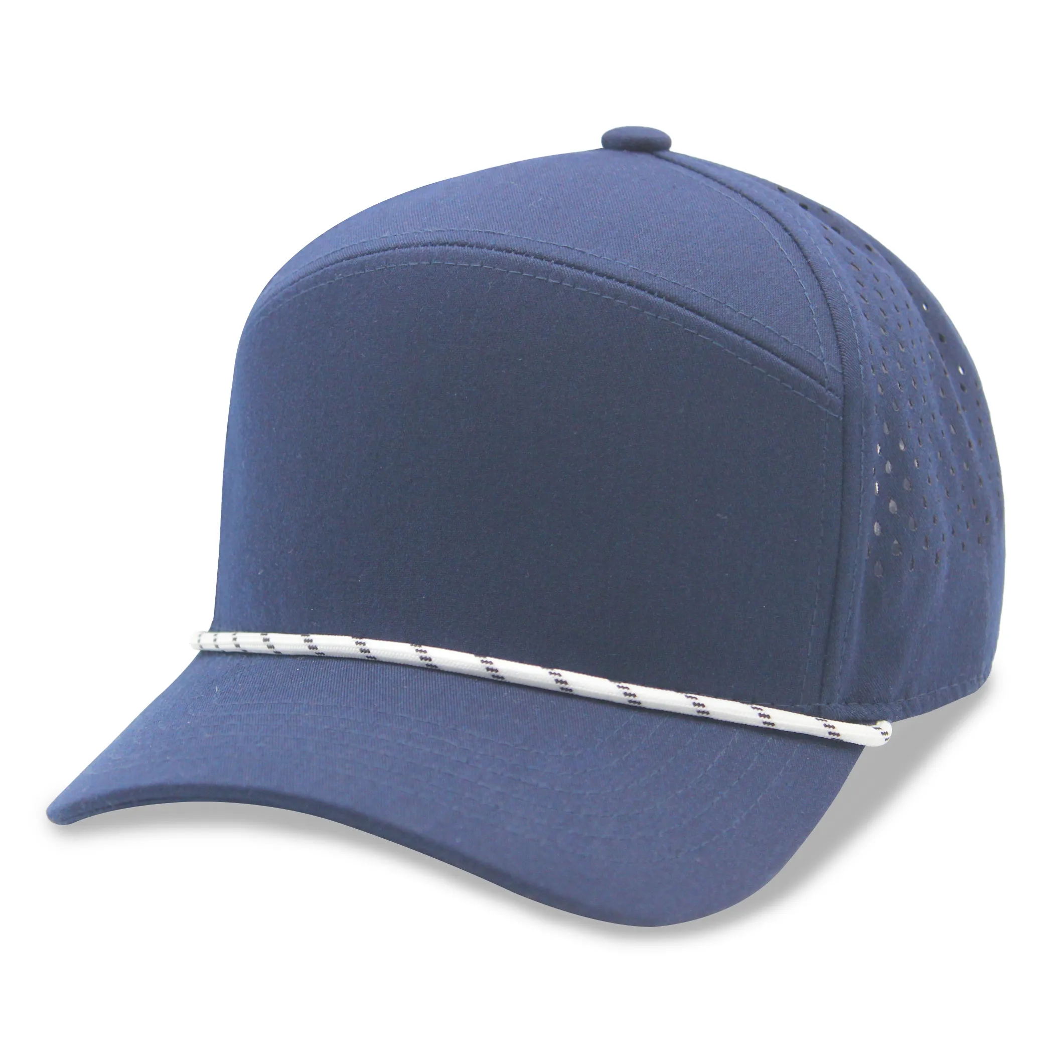 5 Panel Golfer Trucker Cap w/Laser Cut Mesh Back