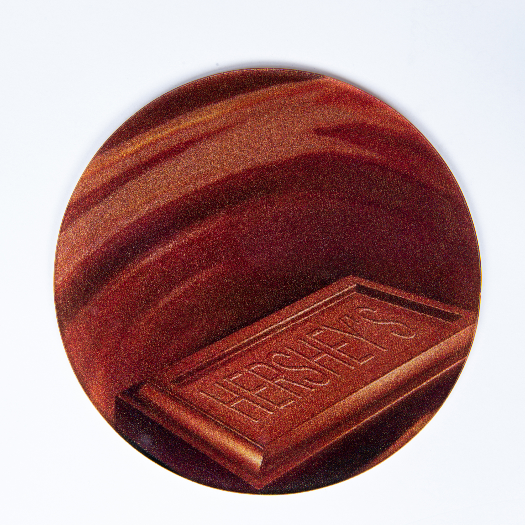 USA Made Round Acrylic Coasters w/Cork Back (3.5")