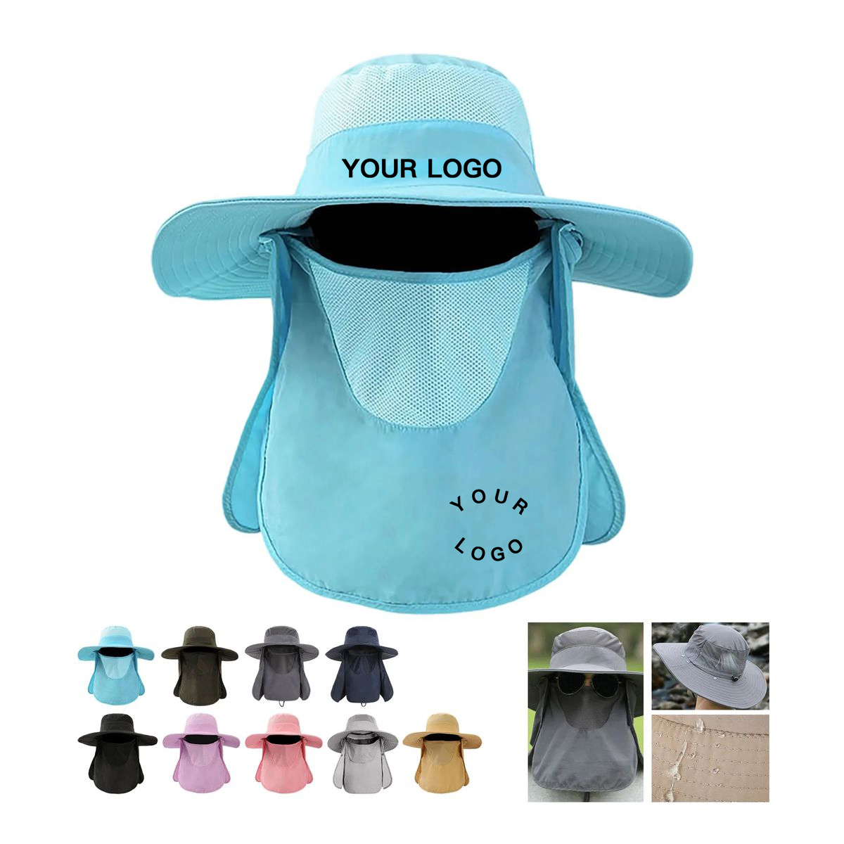 Lightweight Nylon Hiking Sun Hat 3