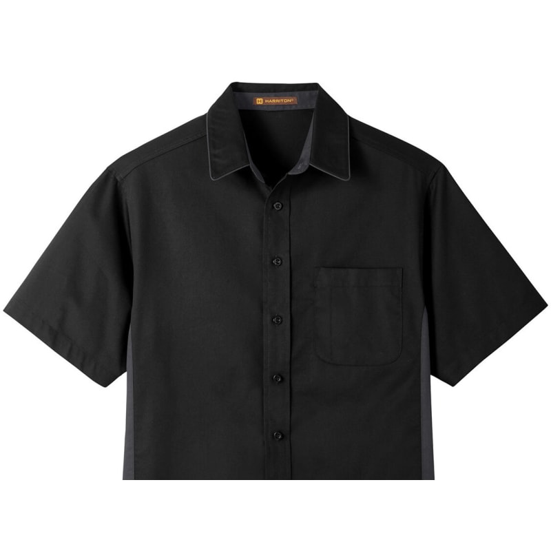 Harriton Men's Tall Flash IL Colorblock Short Sleeve Shirt 19