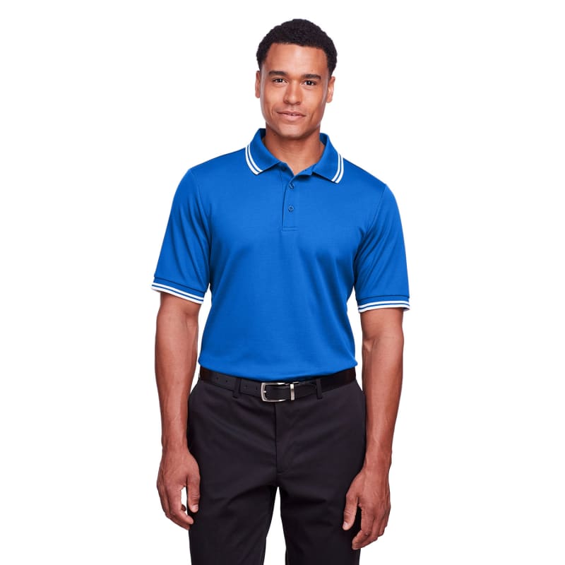 Devon & Jones Men's CrownLux Performance™ Plaited Tipped Polo 23