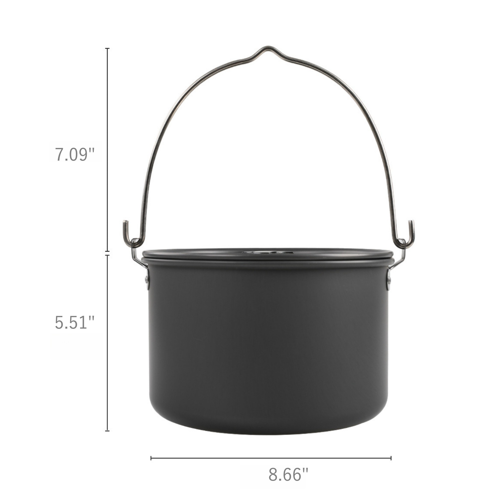 Big Hanging Pot With Lid 2