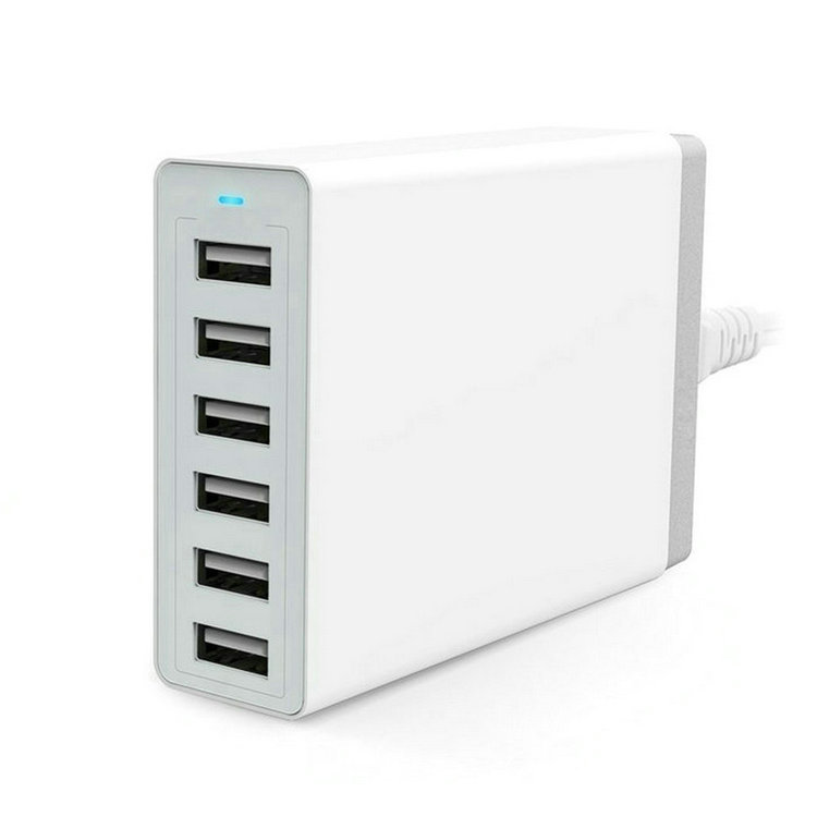 50 Watt 6-Port USB Home Charger 3