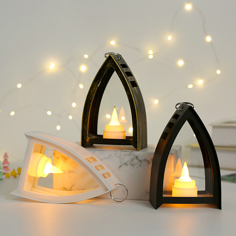 Christmas Halloween Storm Lantern LED Electronic Candle 4