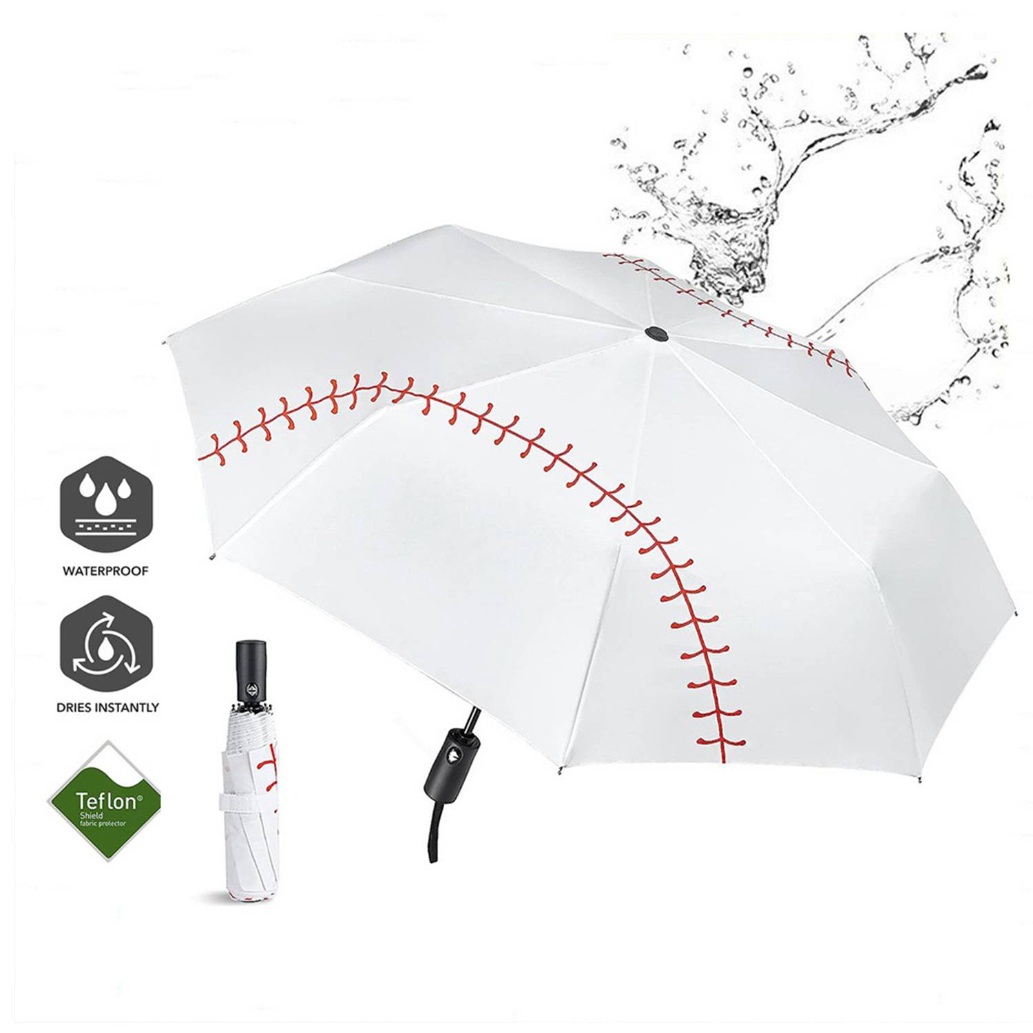 46inch Lightweight Auto-Open Baseball Umbrella 1