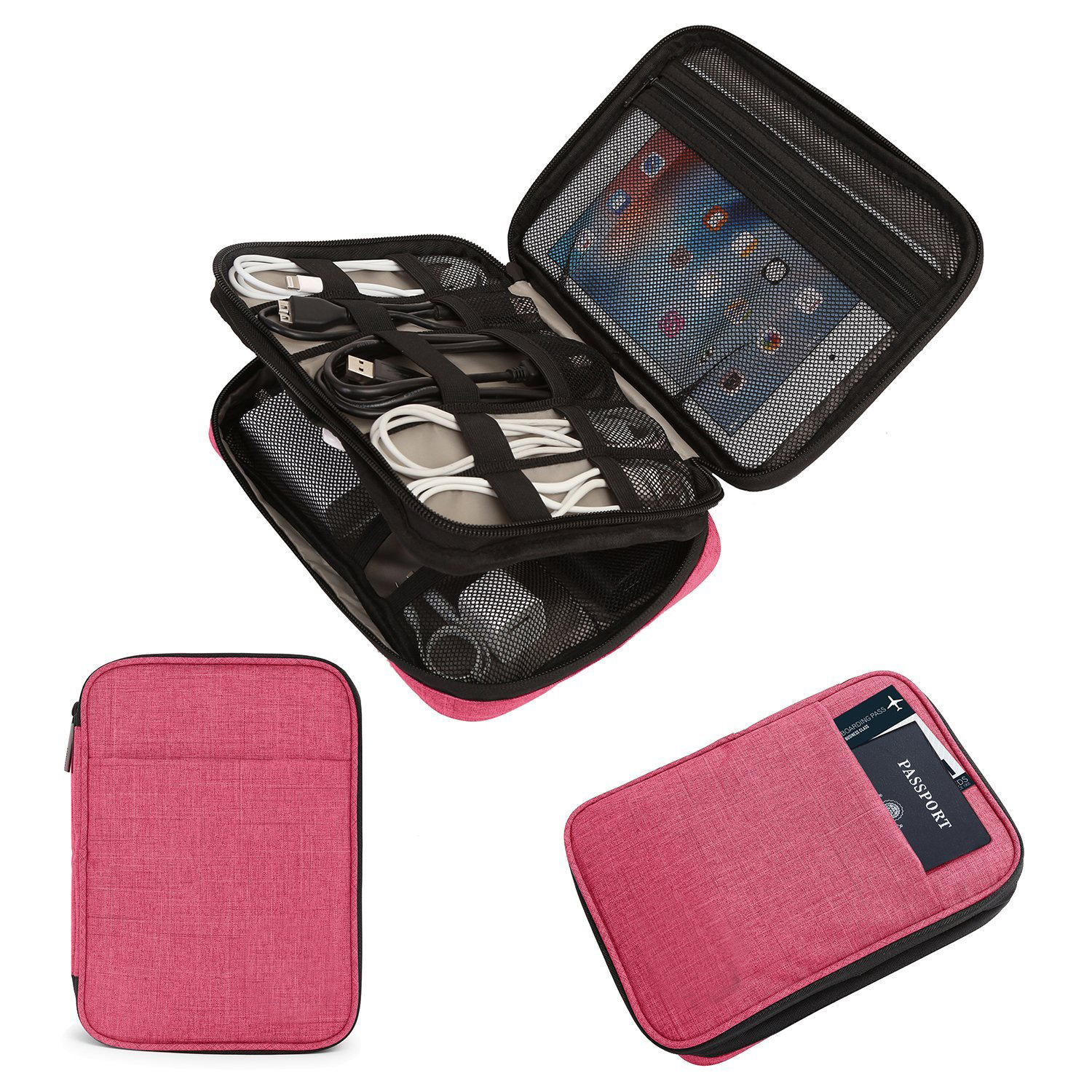 Double-Layer Travel Cable Organizer Electronic Accessories 11