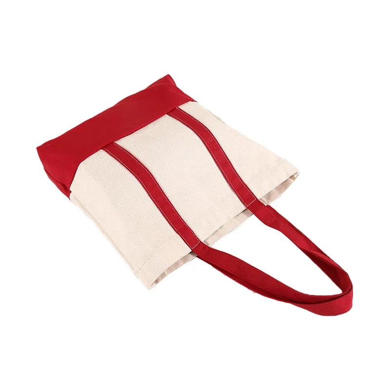 Patchwork Canvas Tote Bag, custom tote bag with logo imprint 2