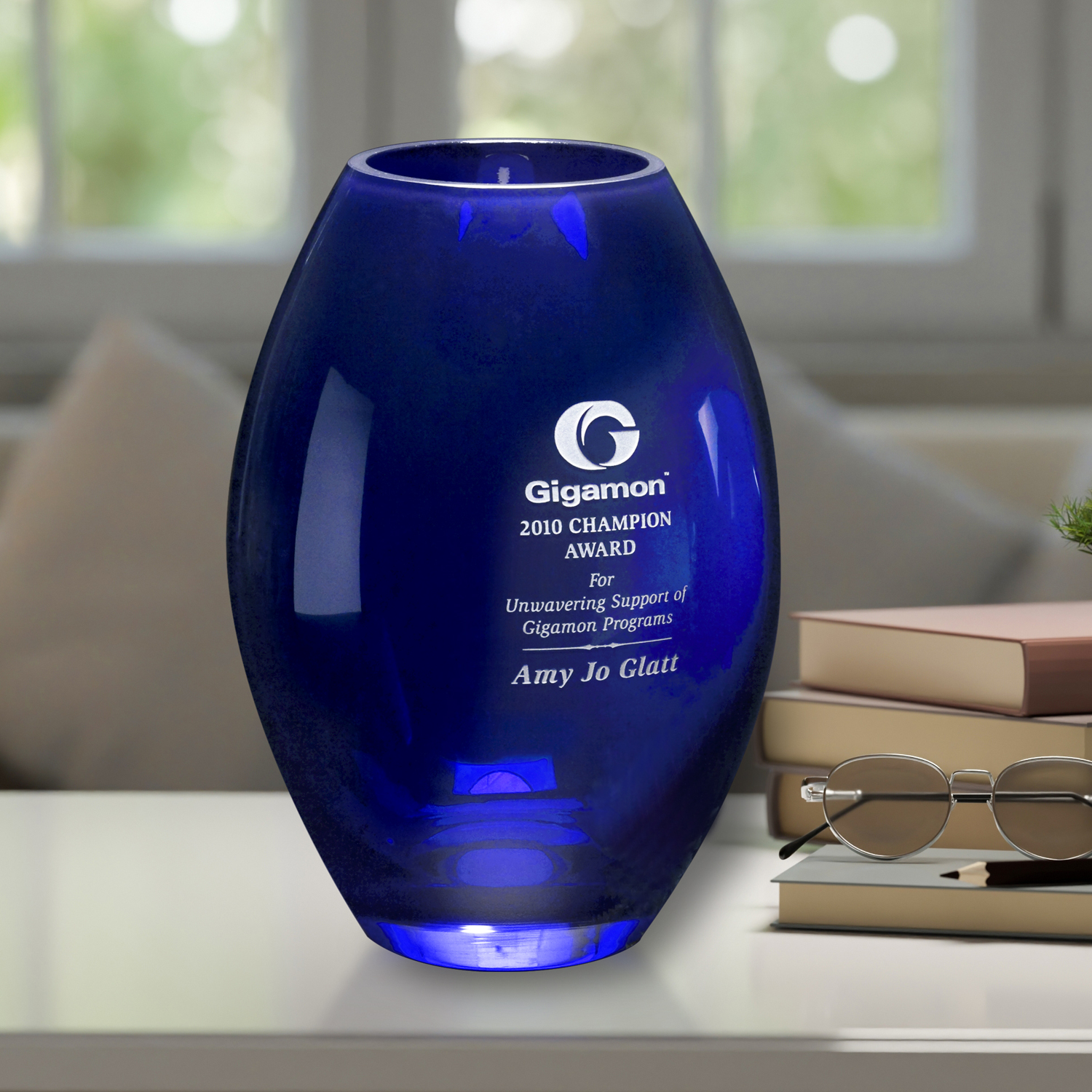 Cobalt Barrel Vase 7