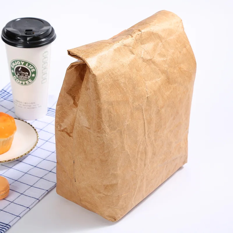 12" Insulated Brown Paper Lunch Bags 2