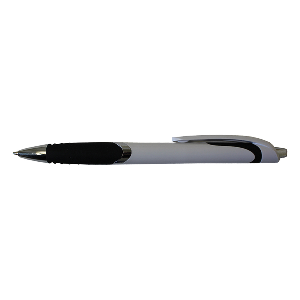White Crest Grip Pen 9
