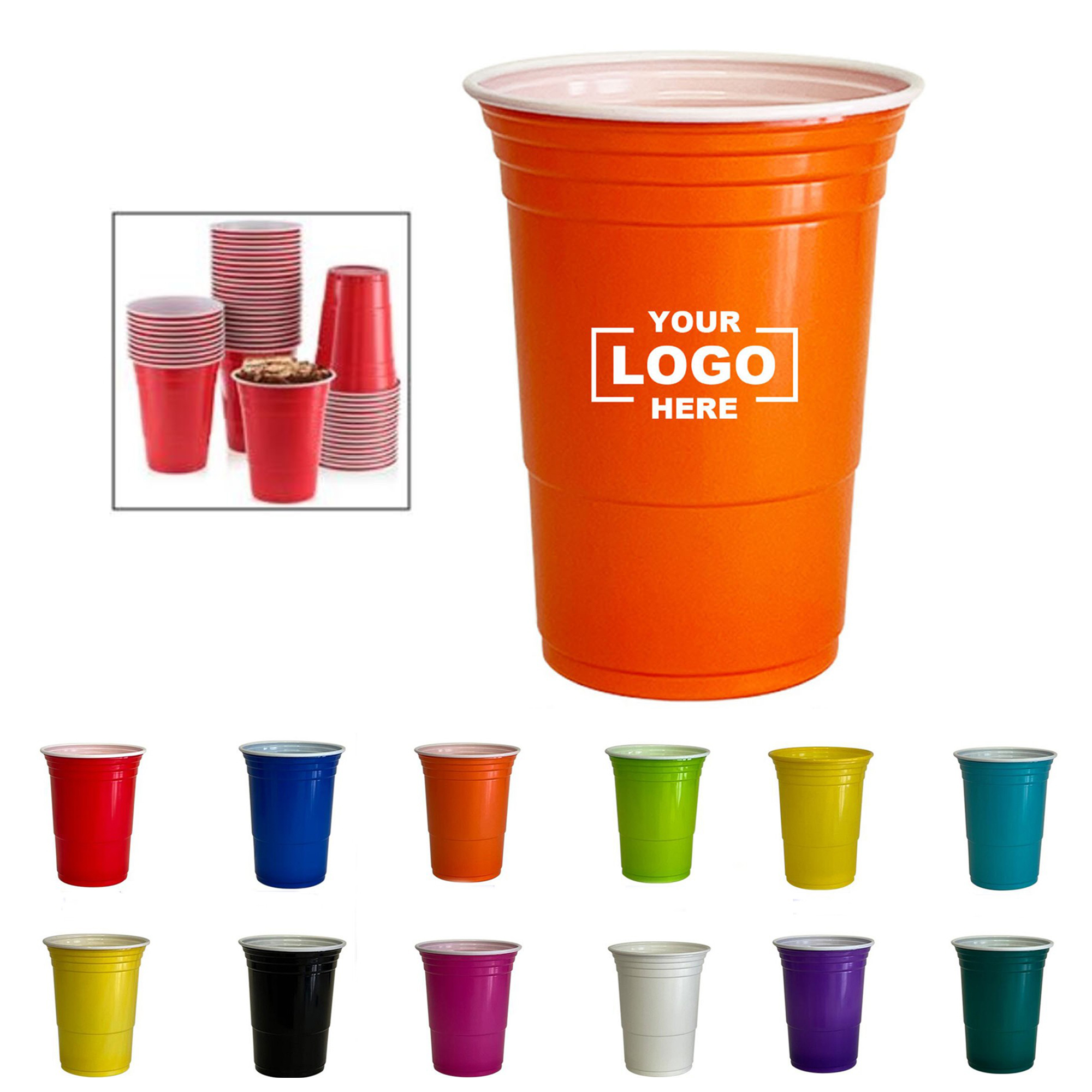 16 Oz Disposable Solo Cups Beer Pong Party Game Essentials 3