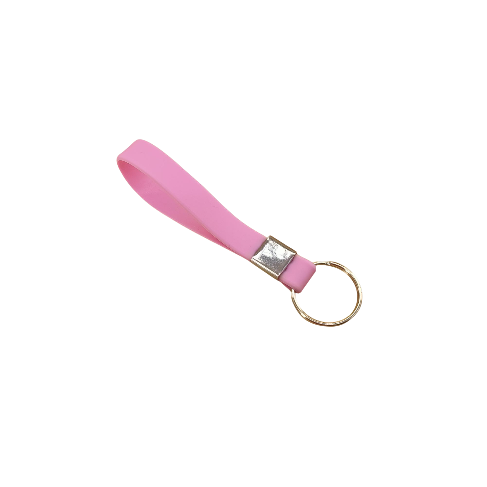 Silicone Loop Wrist Keychain With Metal Crimp 2