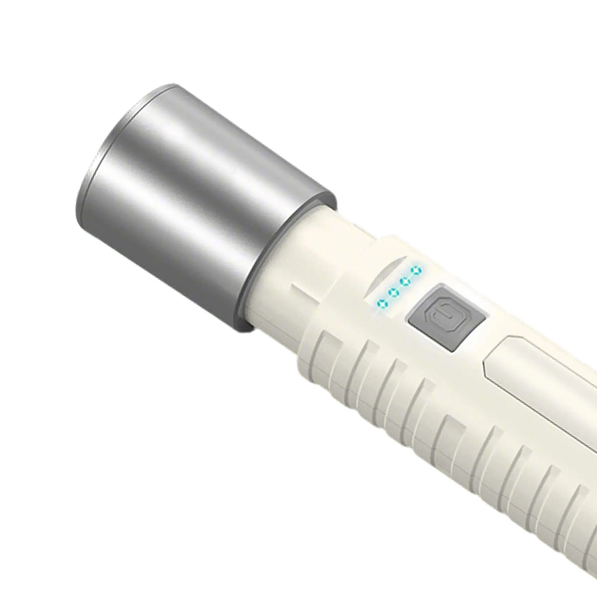 COB With Side Light Battery Display Flashlight 4