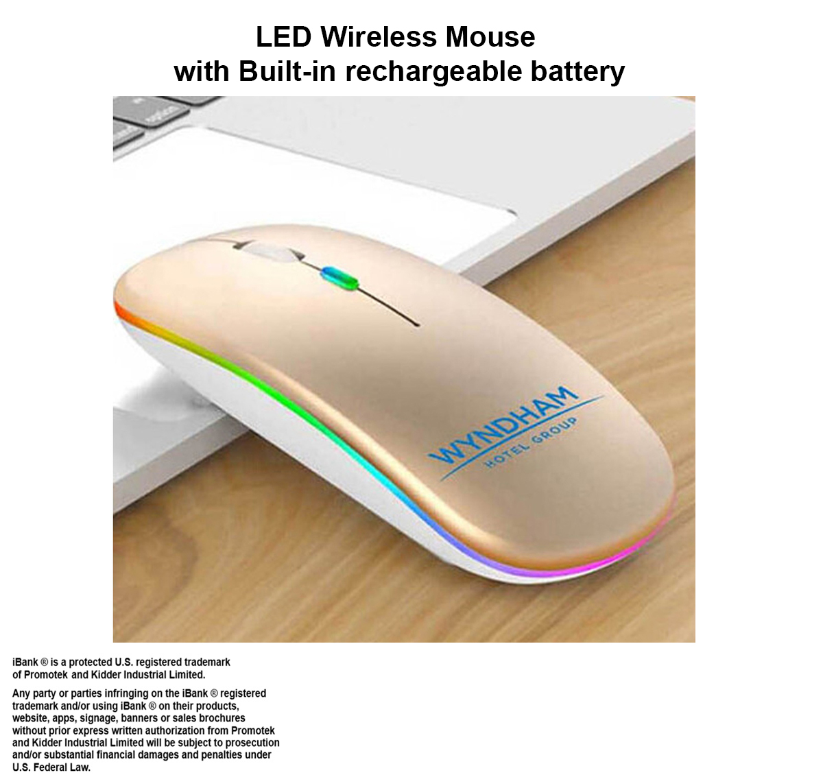 iBank ® LED Wireless Mouse with Built-in rechargeable battery 1