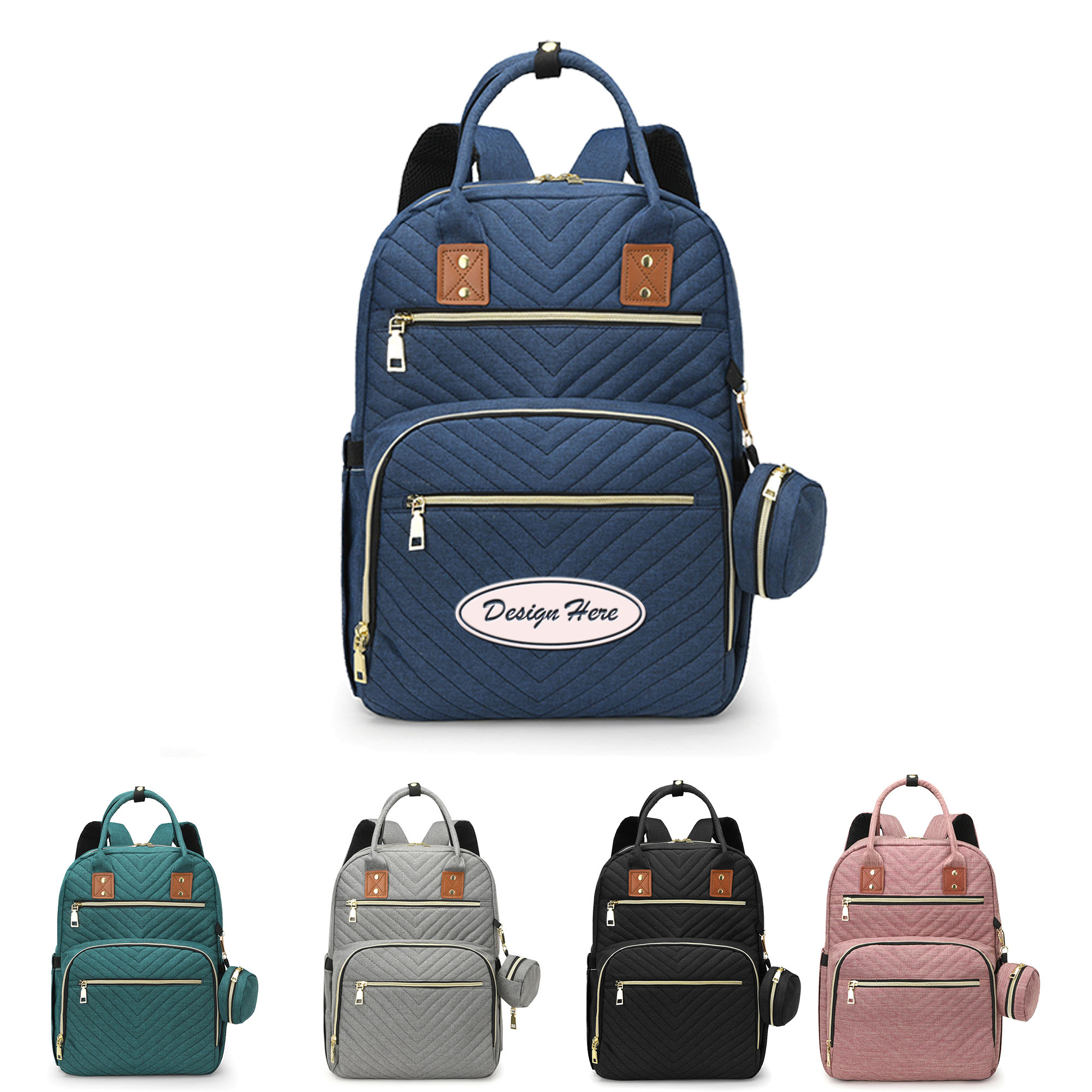 Stylish Diaper Bag Backpack for Moms on the Go 1