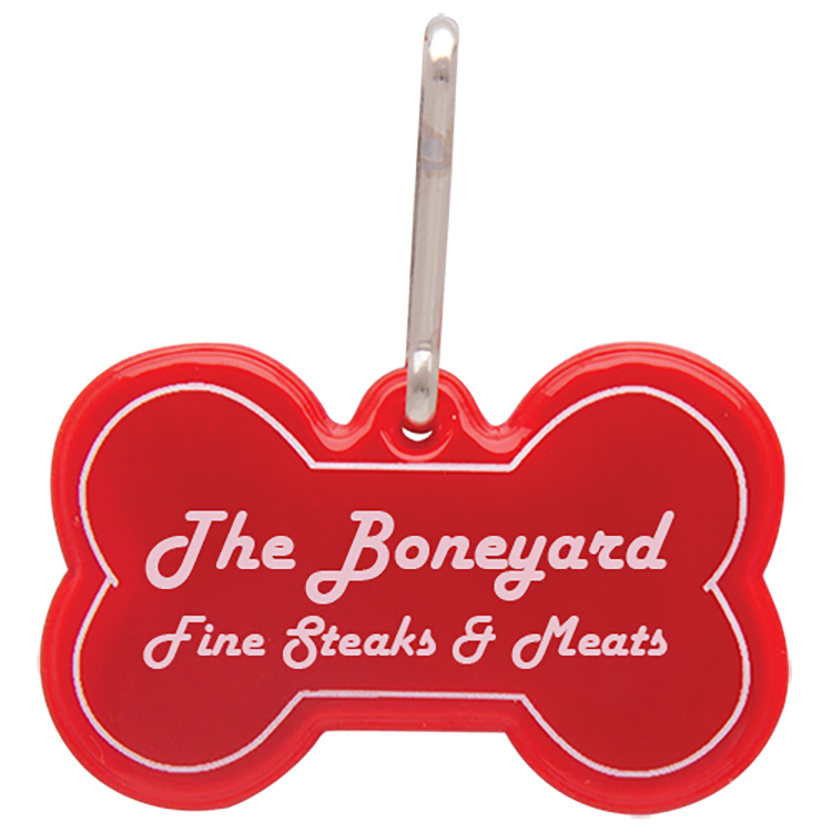 Dog Bone Reflective Collar Tag 2