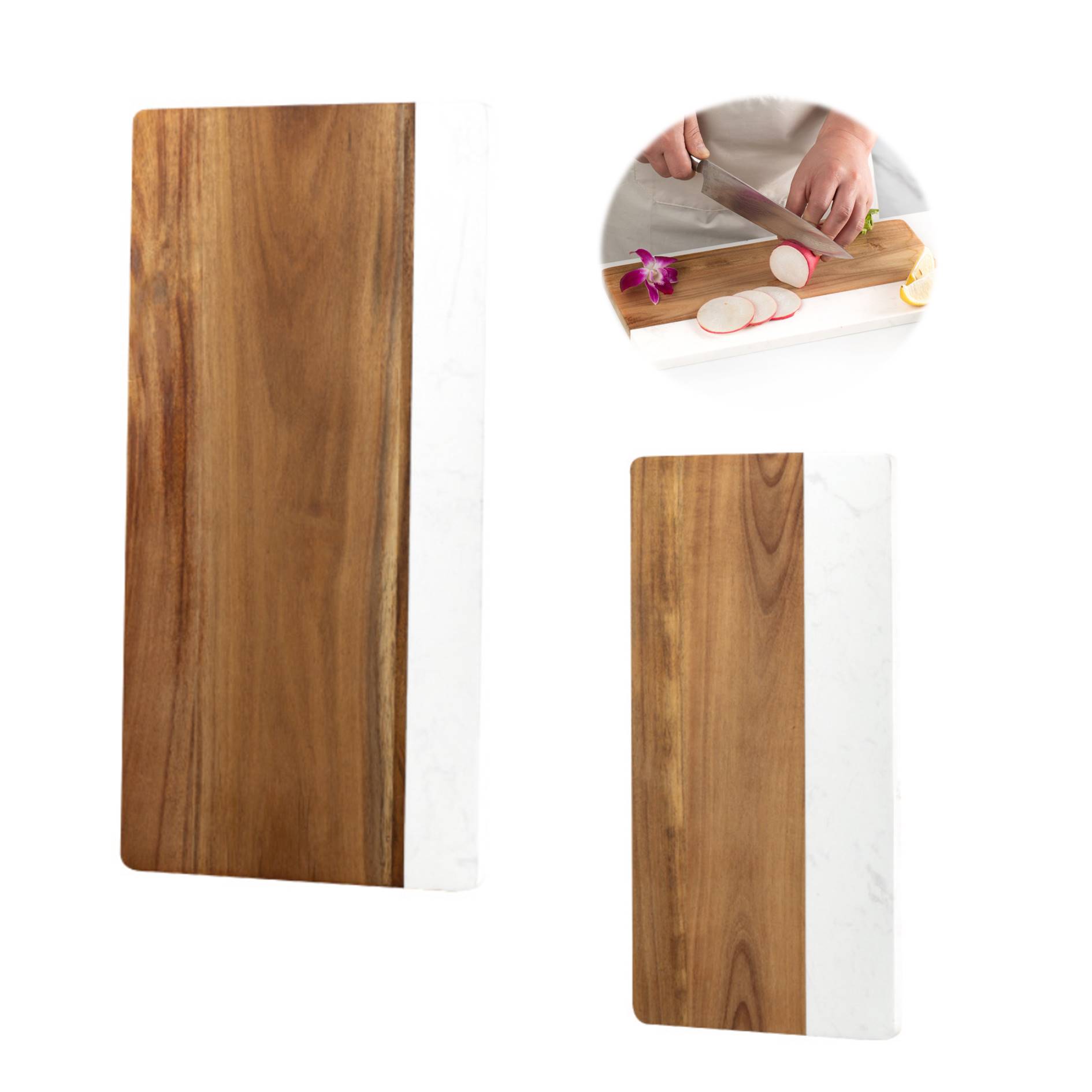 Wood And Marble Cutting Board 3
