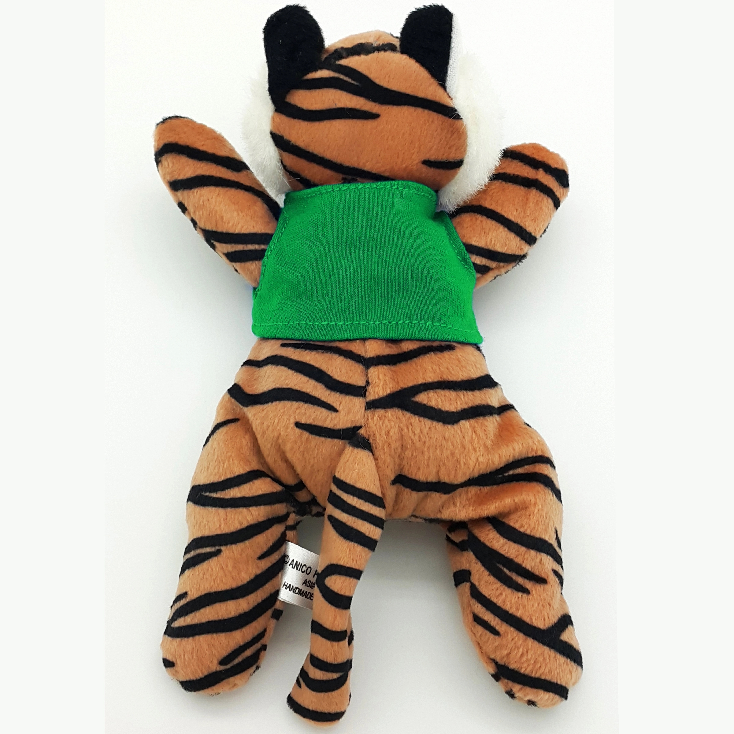8" Laying Down Beanie Tiger 10