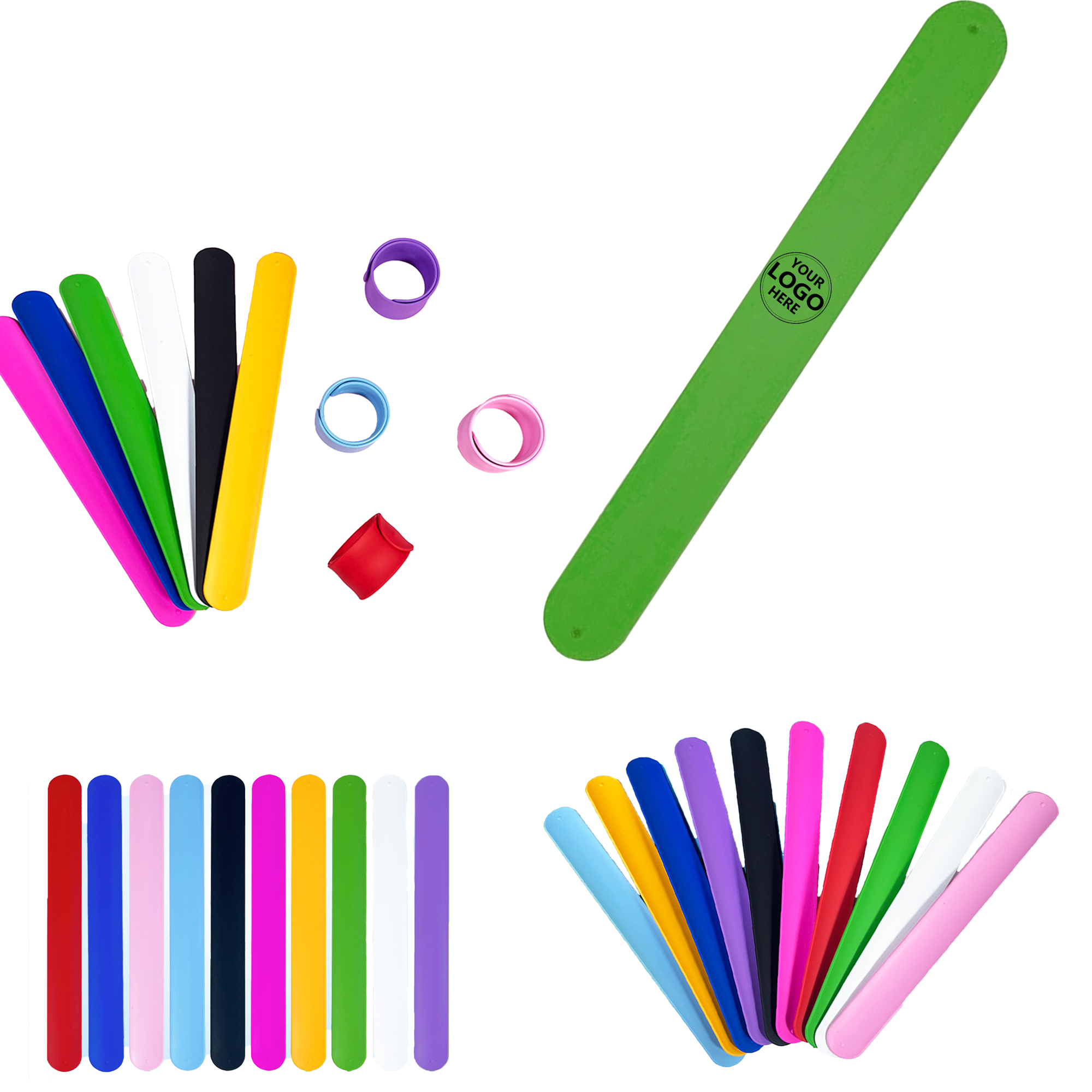 Solid Silicone Slap Wristband 4