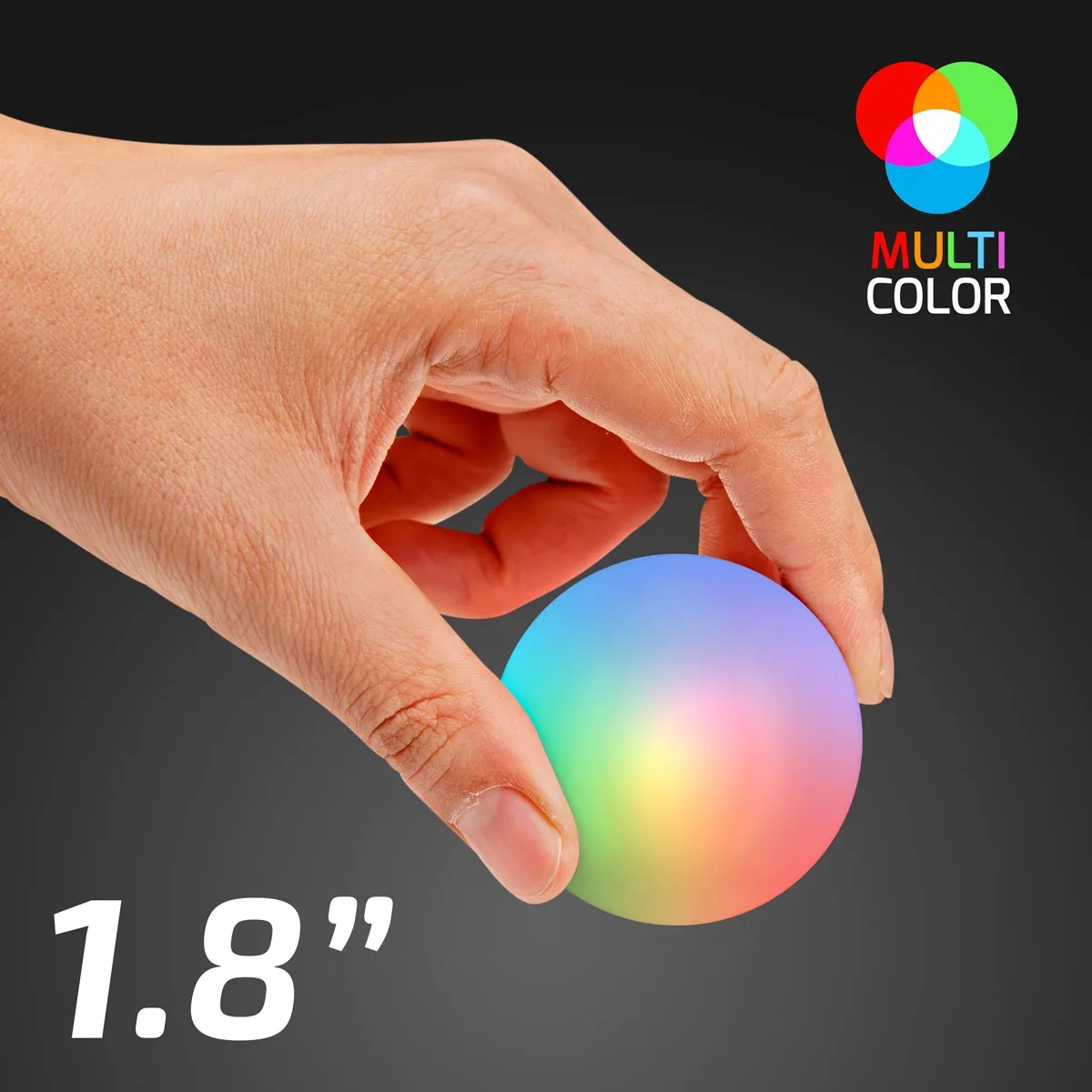 LED Multicolor Rubber Bounce Ball 5