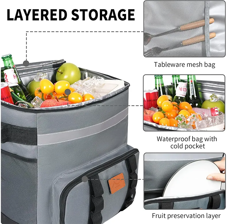Portable Cooler With Wheels And Handle 2