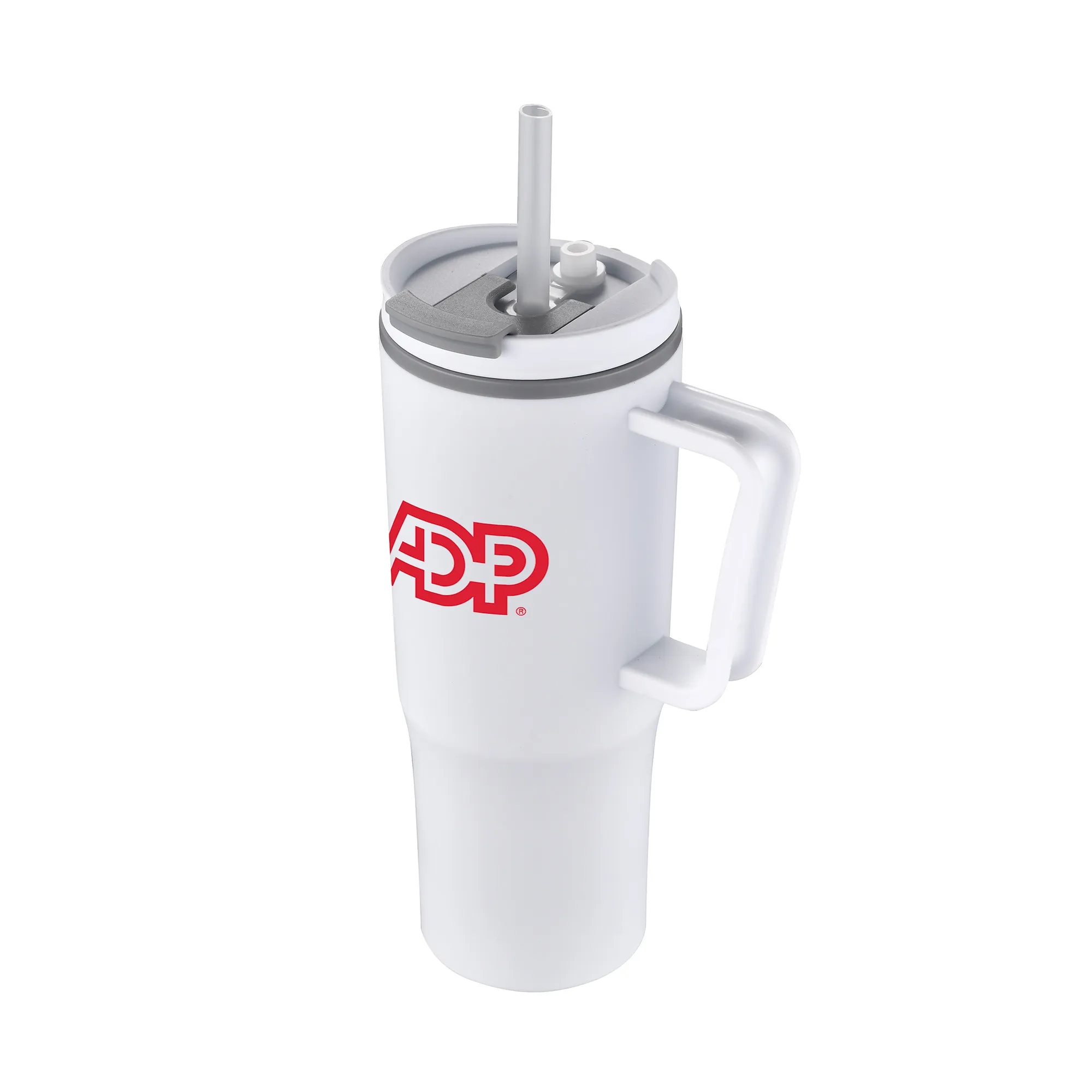 30oz. Double Wall Mug with Handle and Straw 9