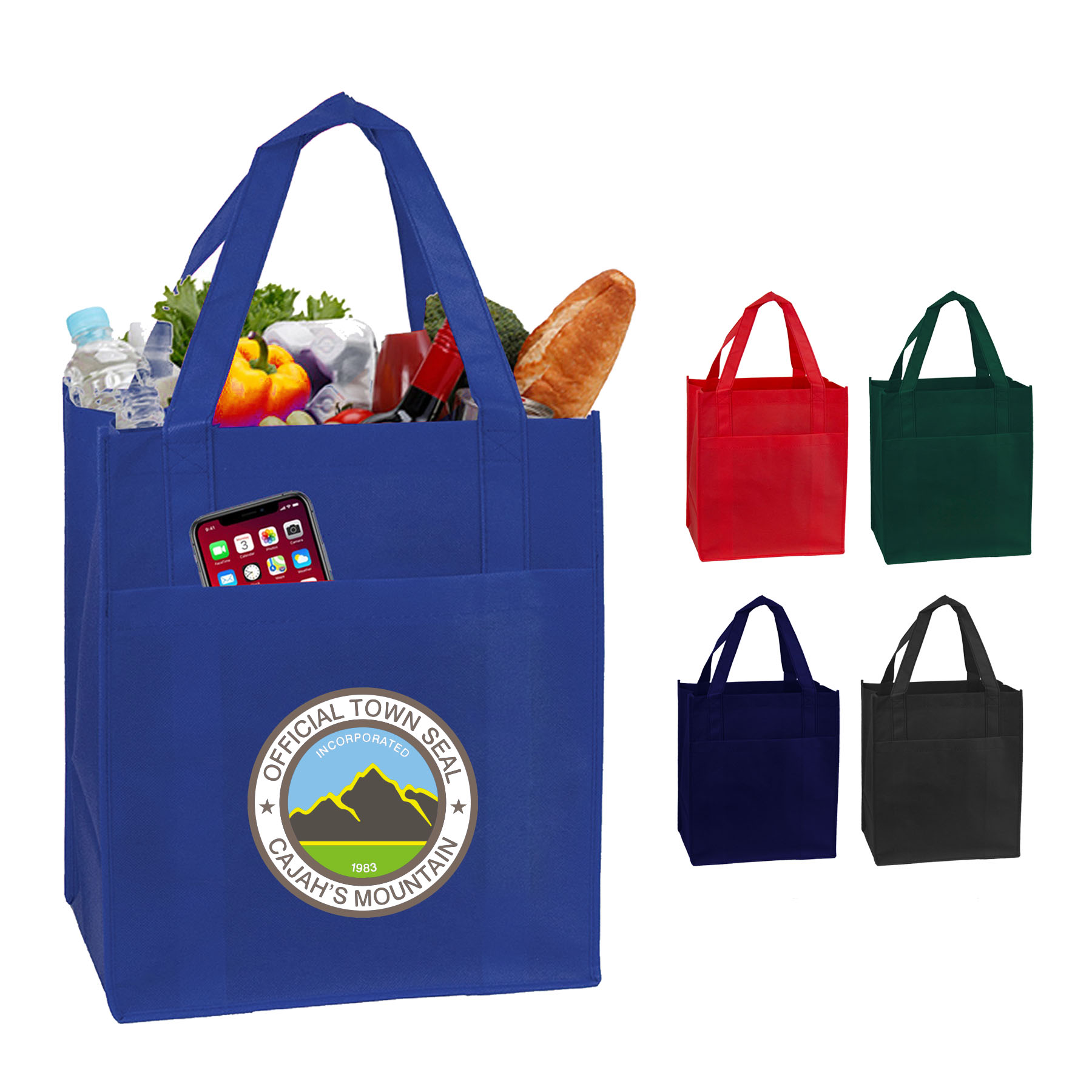 90+ GSM Non-Woven Pocket Shopper Tote 1