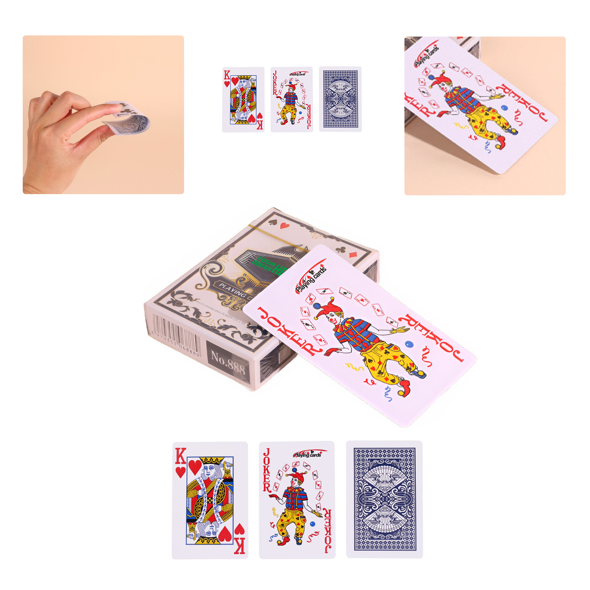 MOQ50 Premium Quality Thickened Poker Playing Cards Set 2
