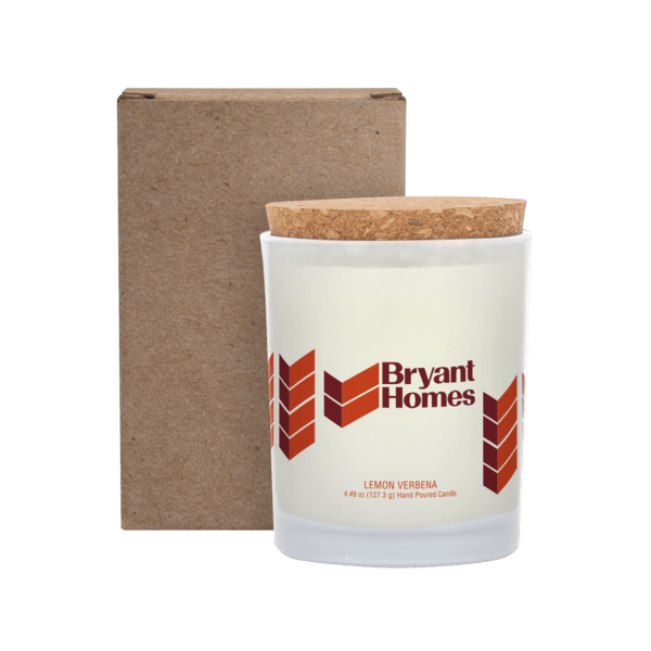 Niva Frosted 6oz Candle With Cork Lid 15