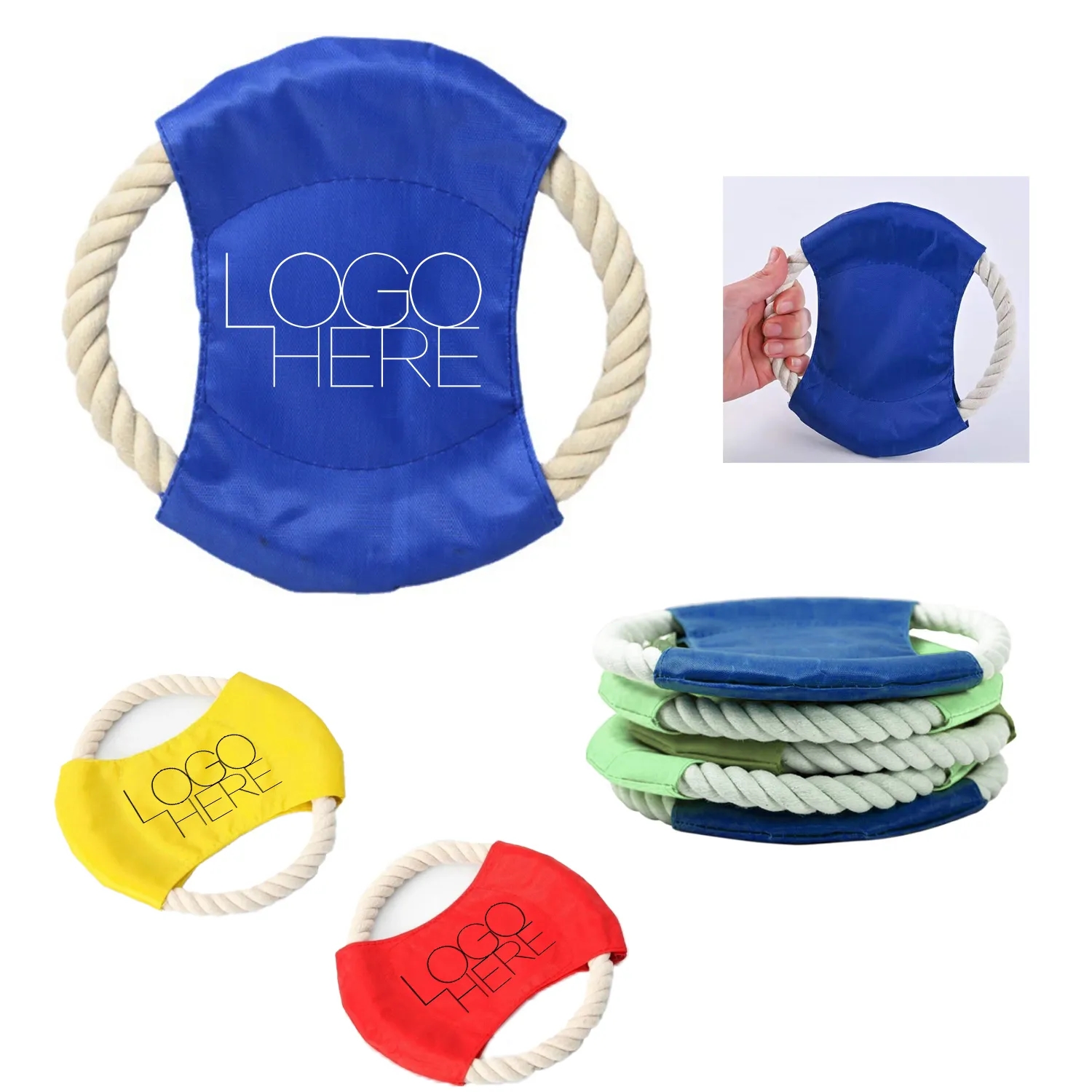 Happy Pet Rope Flying Disc MOQ50pcs 2