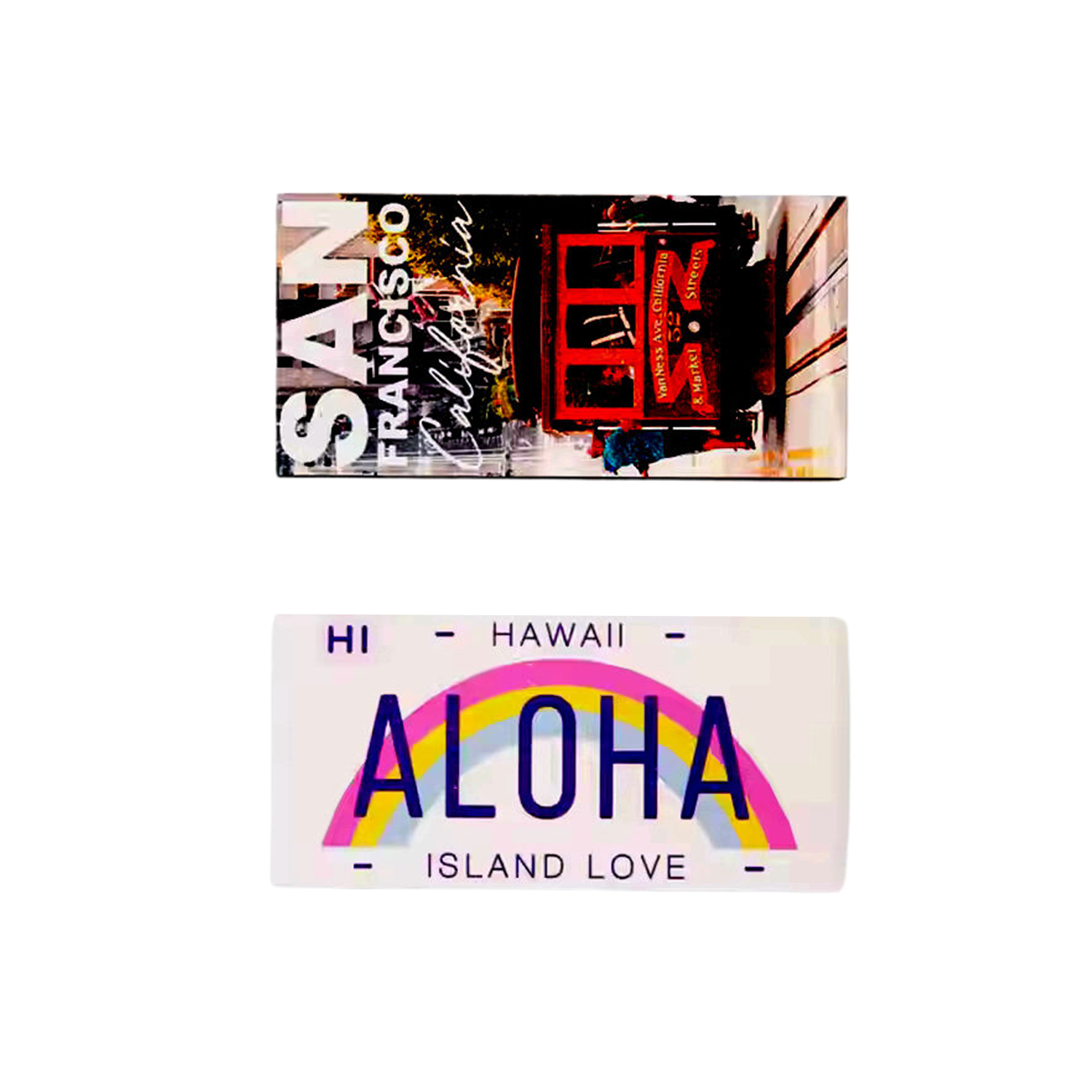 Rectangle Wooden Souvenir Magnet 2