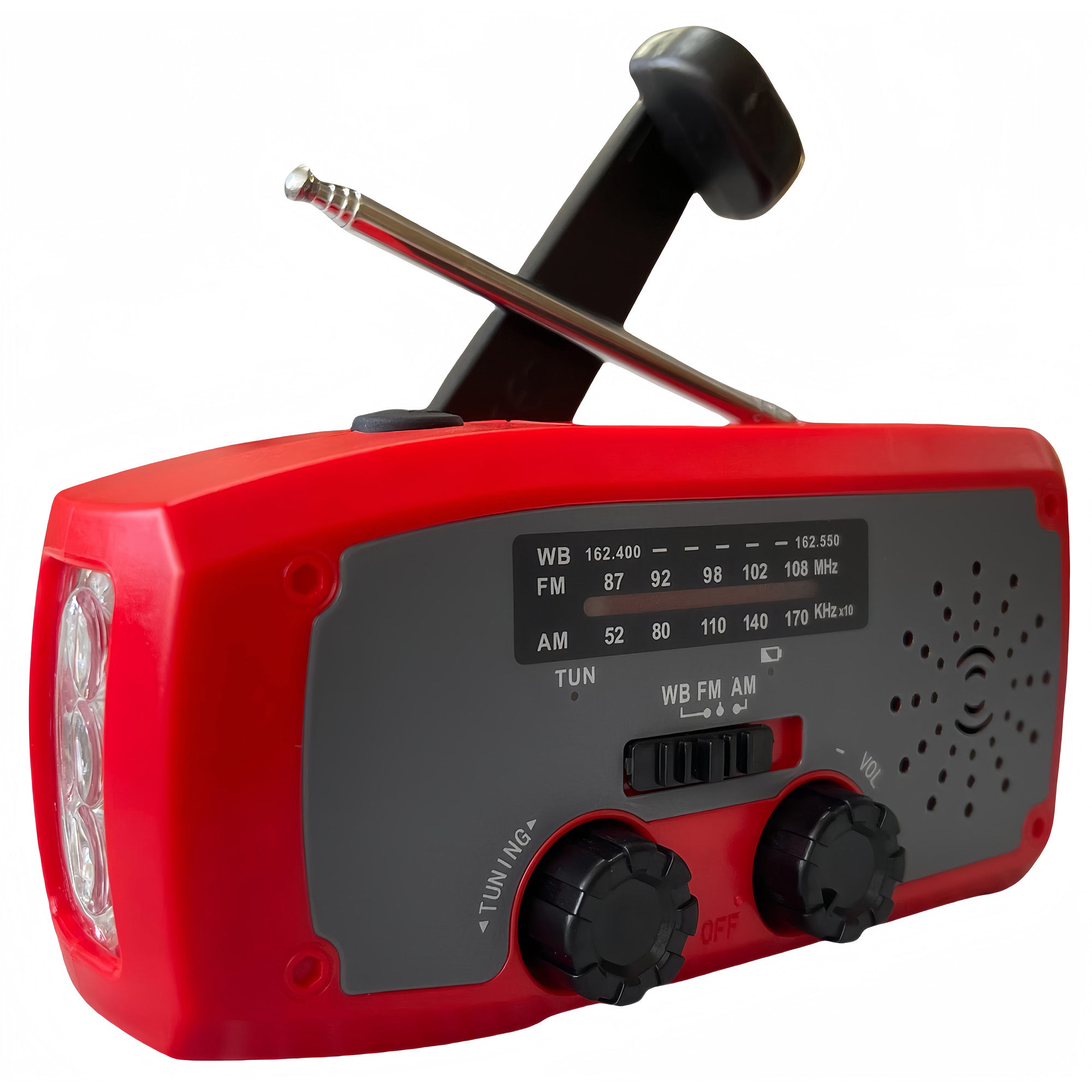 Abs Multi Functional Emergency Radio With Flashlight 2