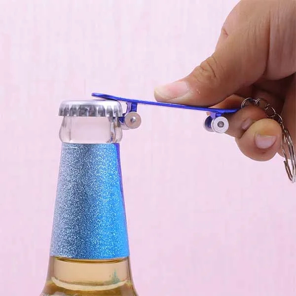 Mini Skateboard Key Chain Cute Car Keyring Bottle Opener 5