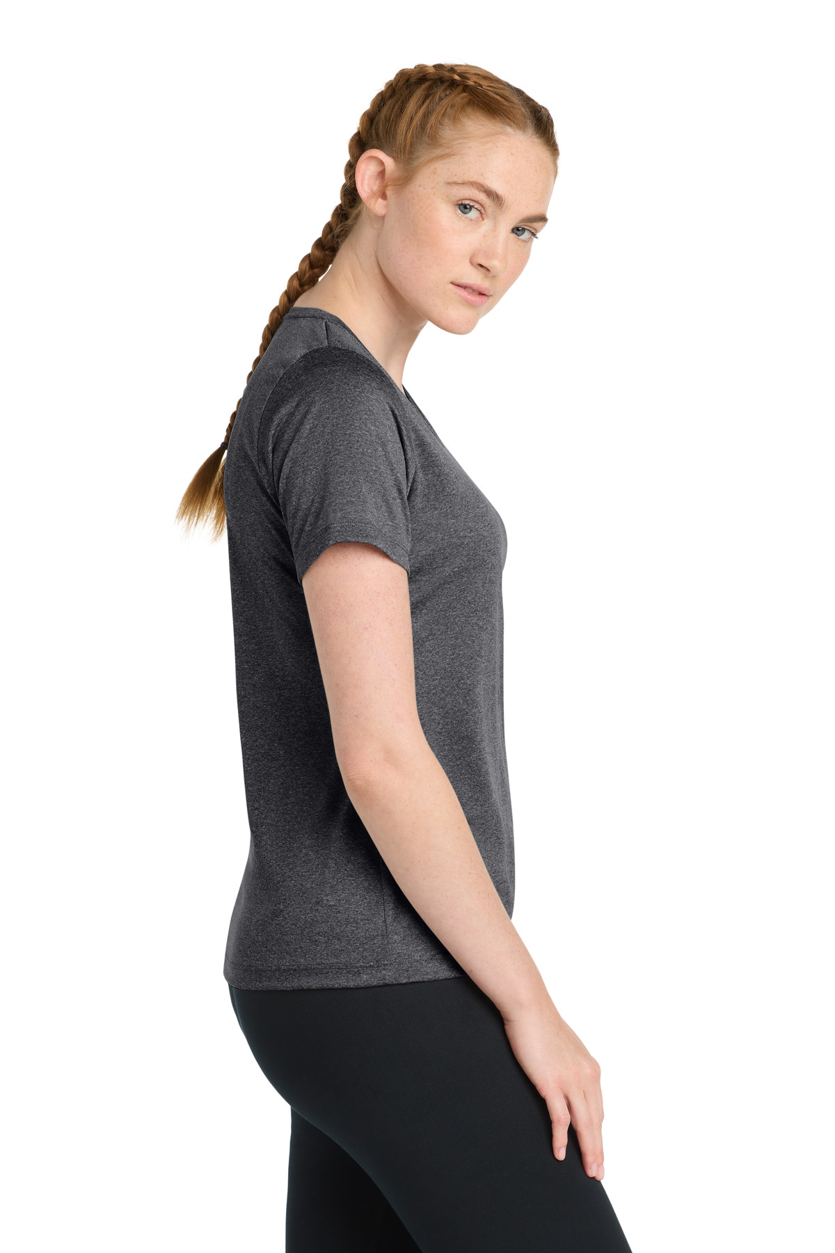 Sport-Tek Women's Heather Contender Scoop Neck Tee. LST360 17