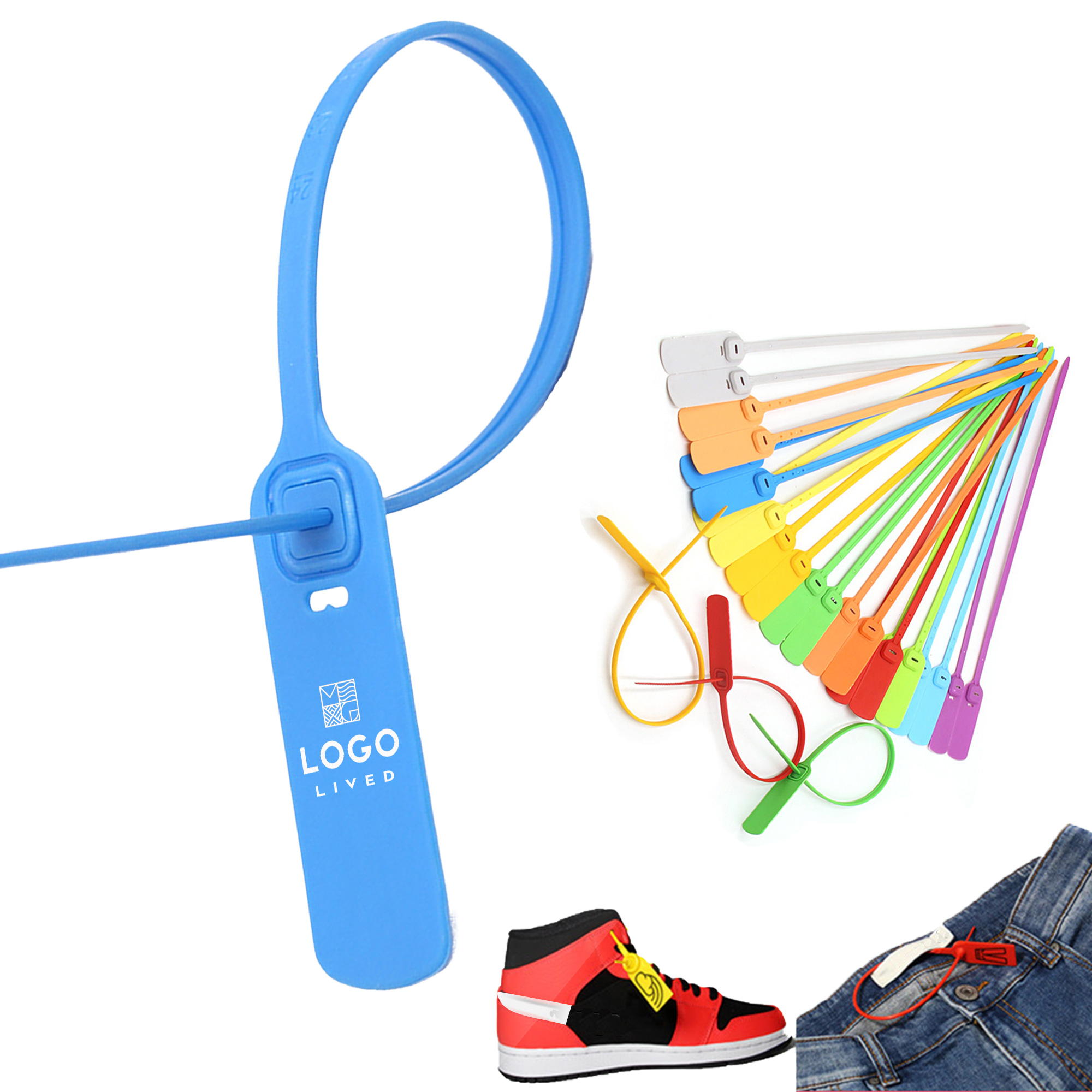 Disposable Plastic Seal Self Locking Tag 2