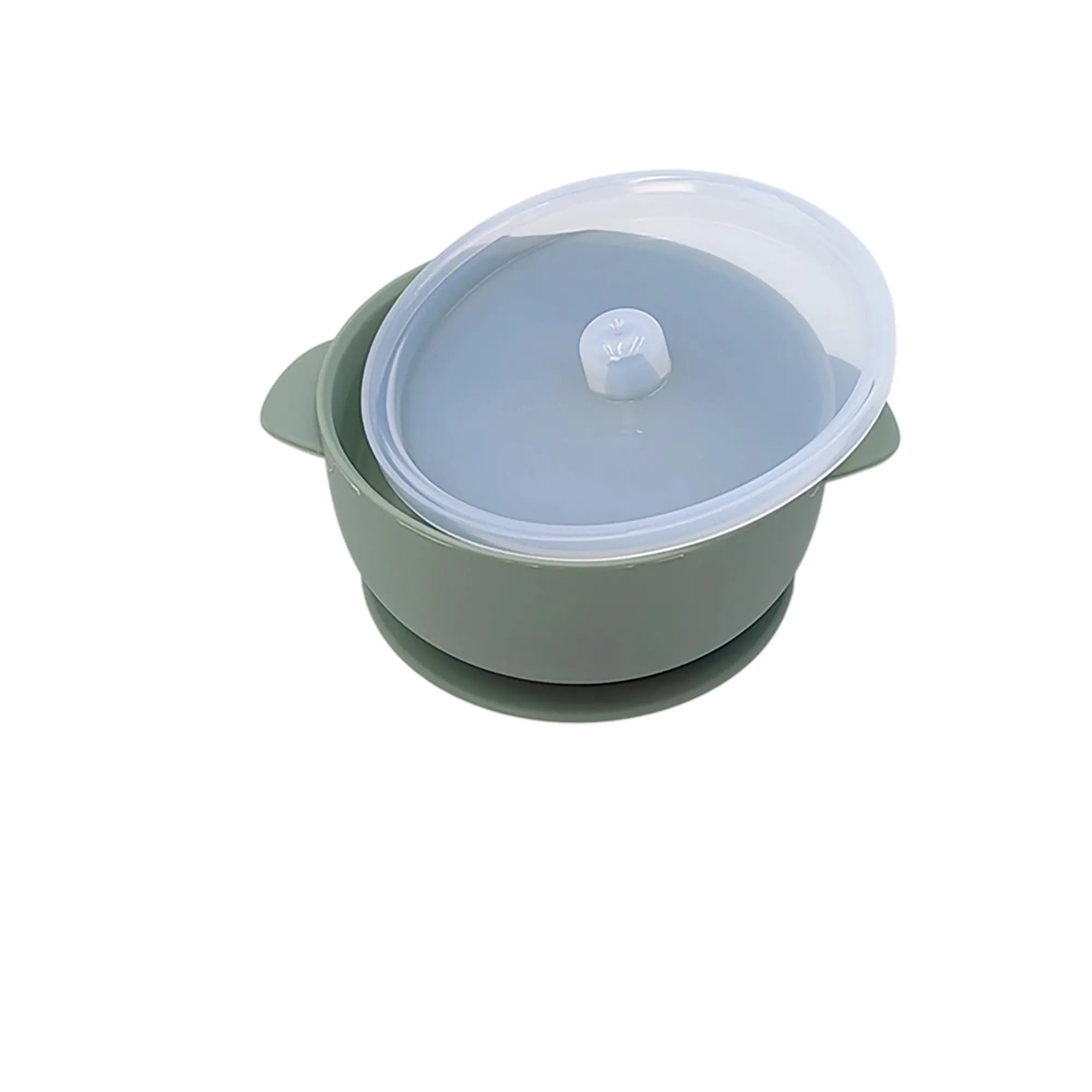 Toddler Silicone Food Bowl with Lid and Suction Base 13
