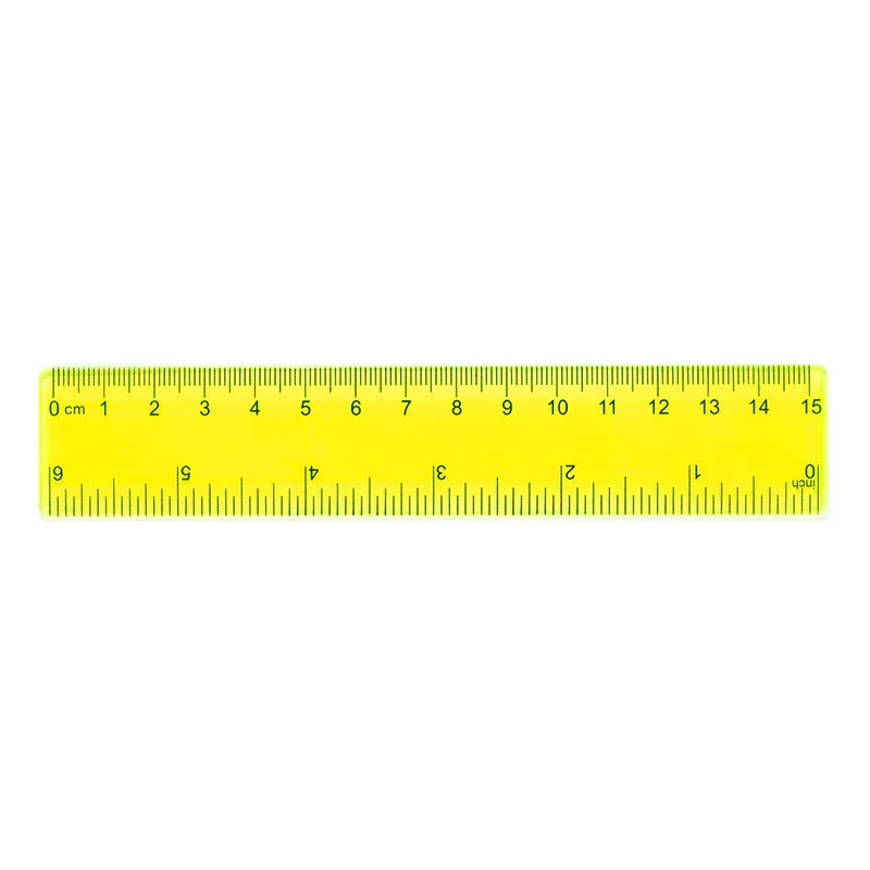 Multi-Color Plastic Ruler Set with Measurements 2