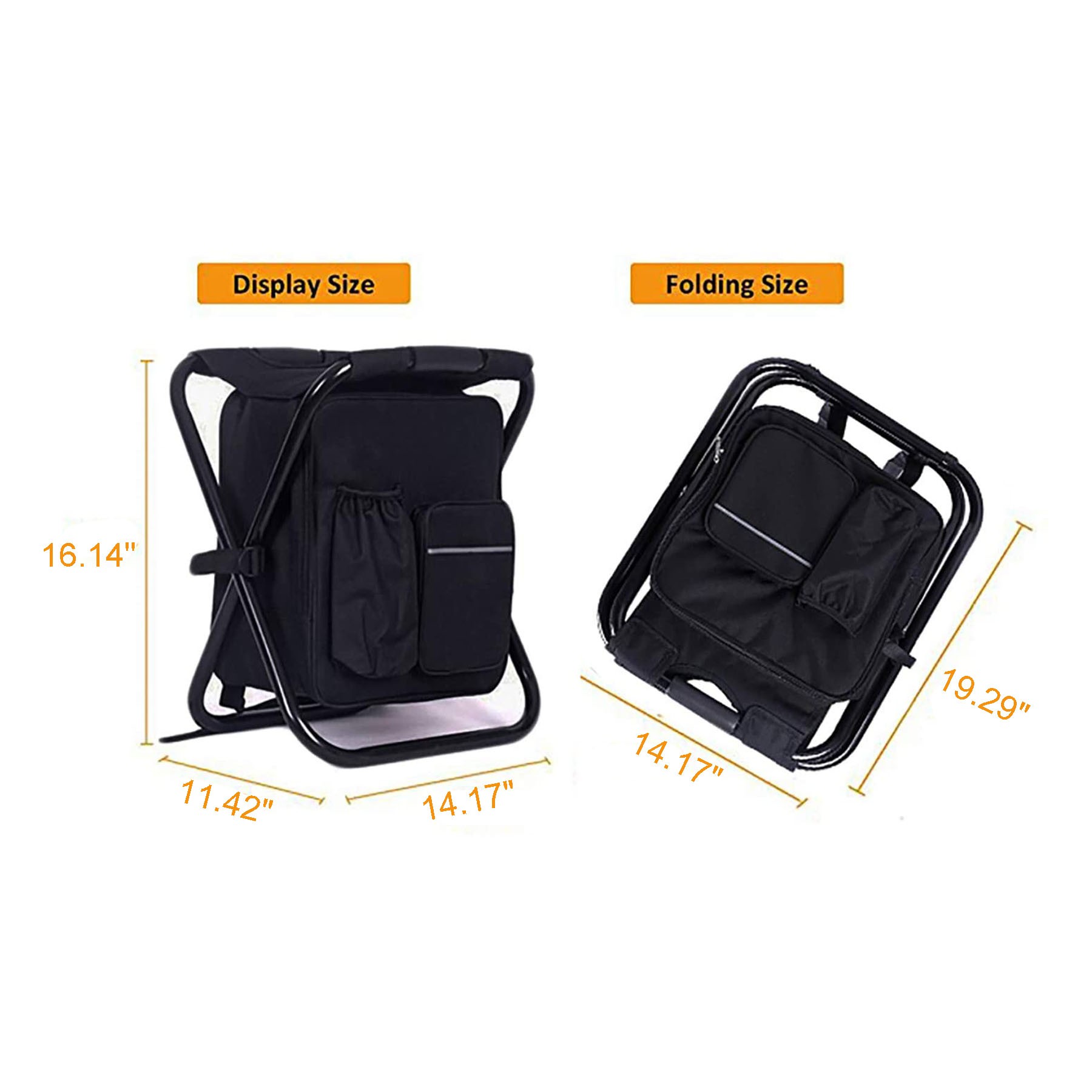 Backpack Folding Stool with Cooler Bag 5