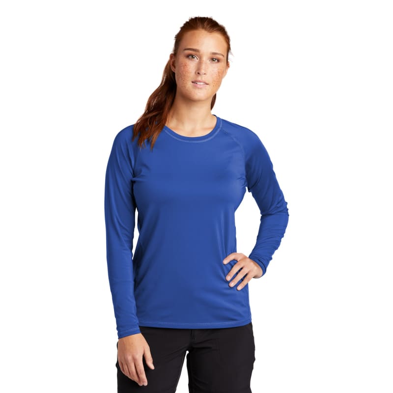 Sport-Tek Women's Long Sleeve Rashguard Tee. 8